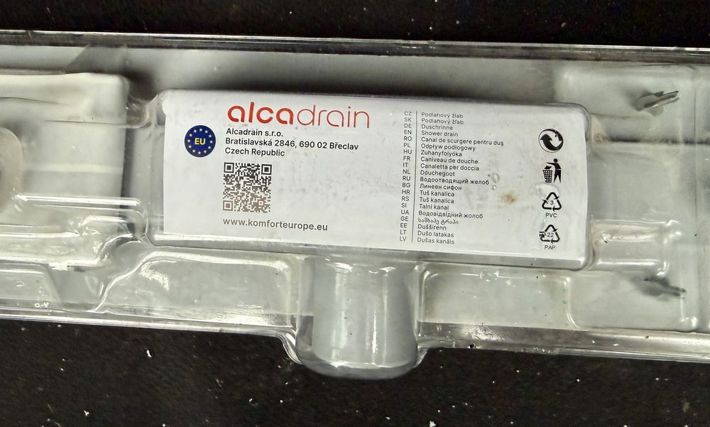 Rigola dus inox Komfort 75 cm