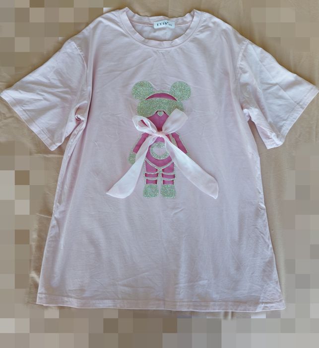 Памучна блуза с мече S/M