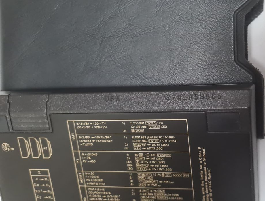 HP 12c calculator financiar made in USA