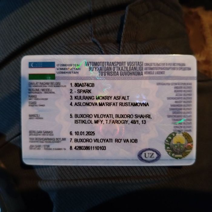 Spark sotiladi shevrolet