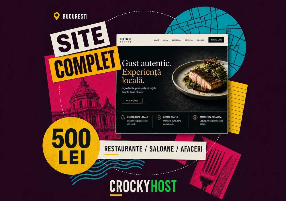 Creare Site Web București | Restaurante, Saloane și Firme