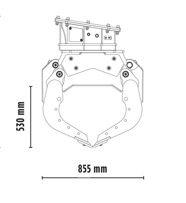 Cleste rotativa MB Crusher MB-G500 pentru excavator 5-8 ton