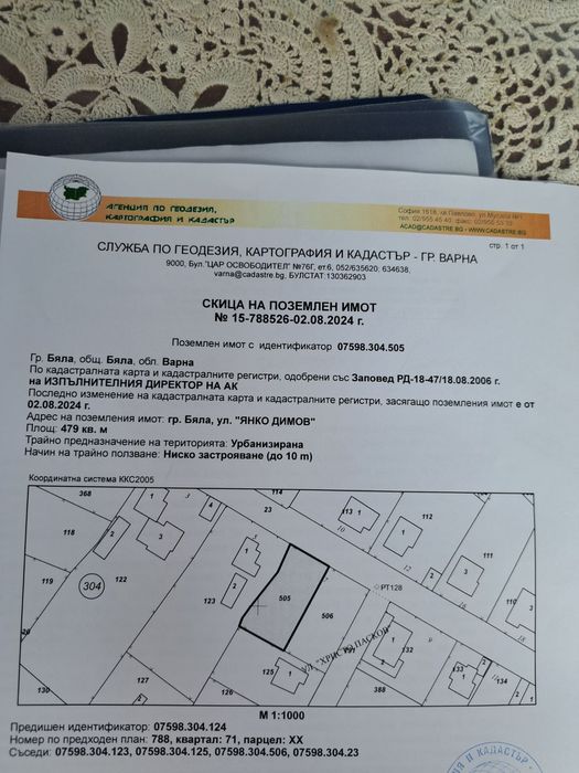 Продава се Парцел в Варна, Младост 2 - 480 кв.м за 69 €/кв.м - Снимка #1