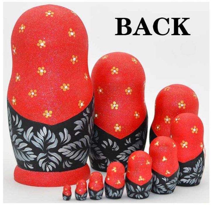 Set papsui Matrioska 7bucati Amazon Germania Handmade SIGILAT 19cm