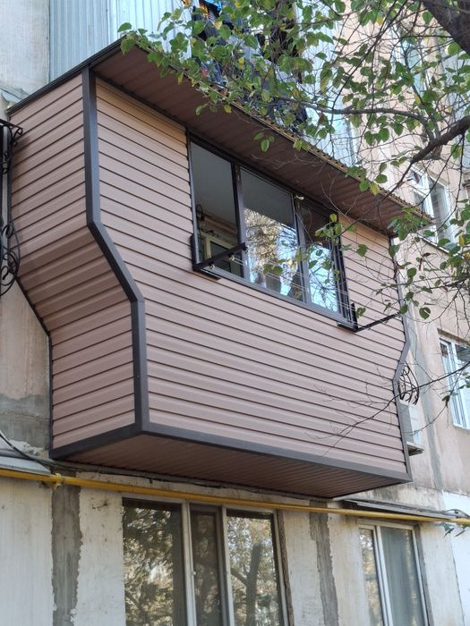 Обшивка и утипление балкона
