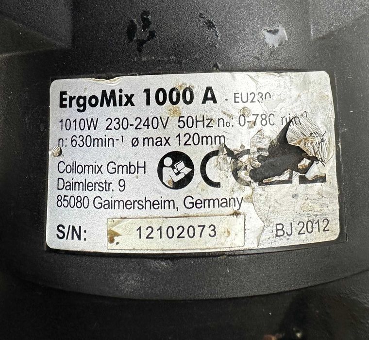 Collomix ErgoMix 1000 A - Професионална бъркалка 1010W