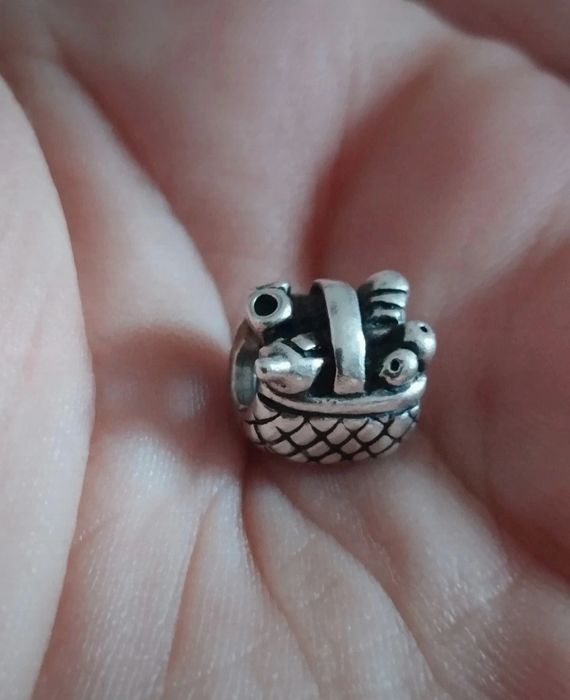 Charm din argint Pandora original coș de picnic