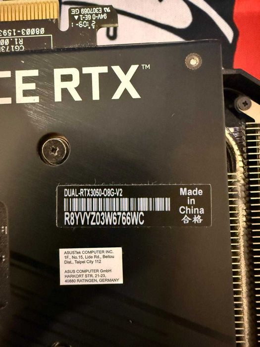 ASUS Dual GeForce RTX 3050 V2 OC Edition
