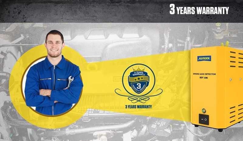 Машина за пушек Autool SDT106, за откриване проблеми в изпускателната