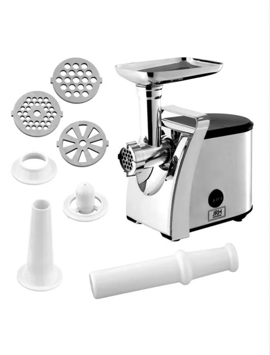 Mașină de Tocat Carne Electrică din Inox – Putere Mare 1200W, 3 Site de Tocare, Accesoriu Cânați și Pasat Roșii