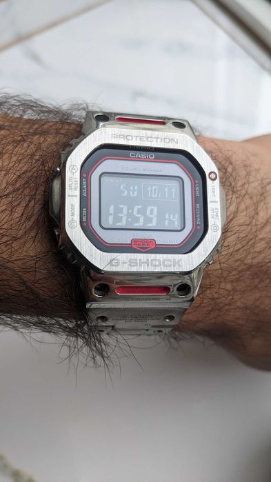 Ceas G-Shock gw-b5600bc-1ber mod TVA Solar Multiband6