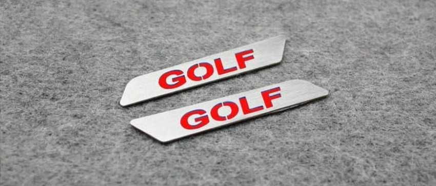 Insertie cu inscriptie gravata GTI,GOLF, Octavia pentru scaune