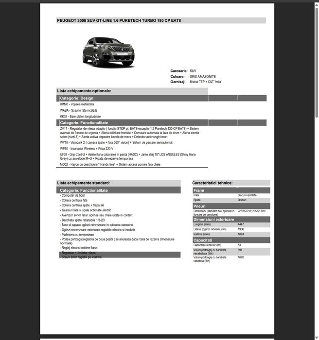Peugeot 3008 SUV  GT-Line