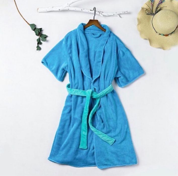 Женский банный халат мохровый