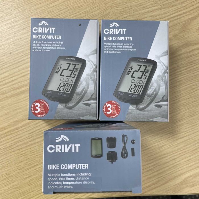 Crivit Bike Велосипеден компютър, многофункционален, лесен за четене, 30 опции