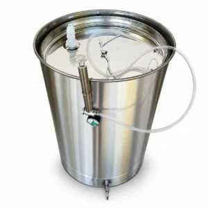 Butoi (cisterna) INOX cu capac flotant 250 L si camera din silicon, cadou robinet din INOX NOU Garantie Livrare rapida