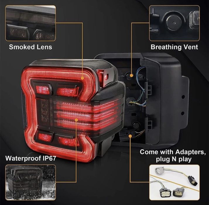 Stopuri LED pentru Jeep Wrangler JL 2018-2022
