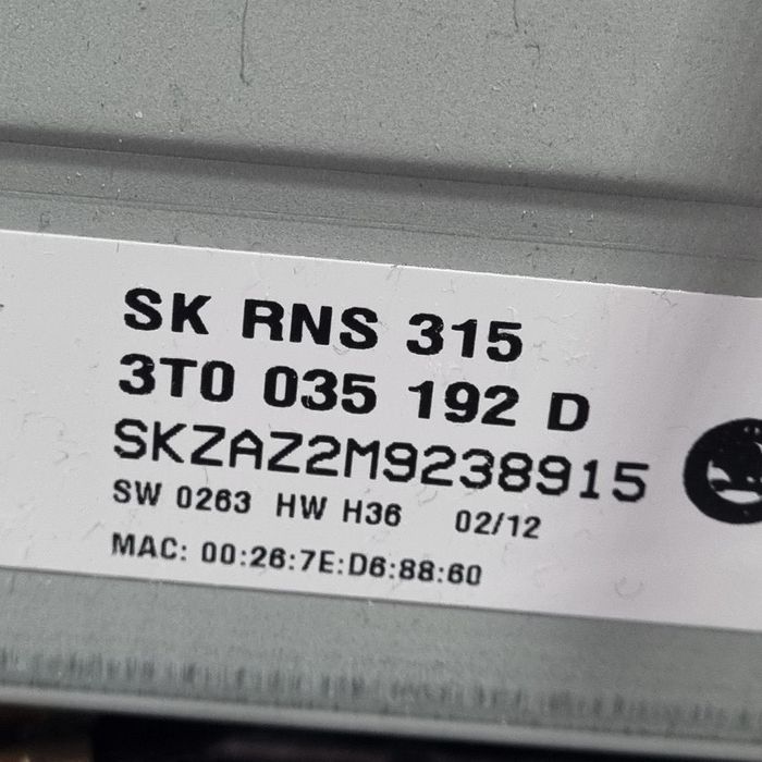 Navigatie Skoda Yeti 2009 - 2013 (1406) 3t0035192D