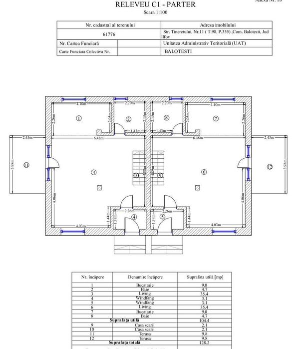 Vilă Balotești, 170mp utili, 6 camere ,3 băi, 0% comision, 0% TVA