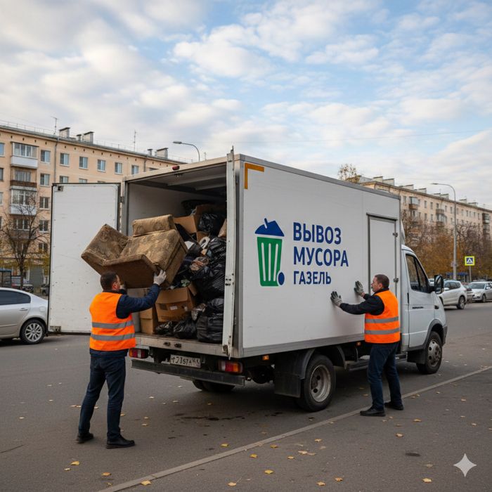 Вывоз мусора. Недорого. Газель!
