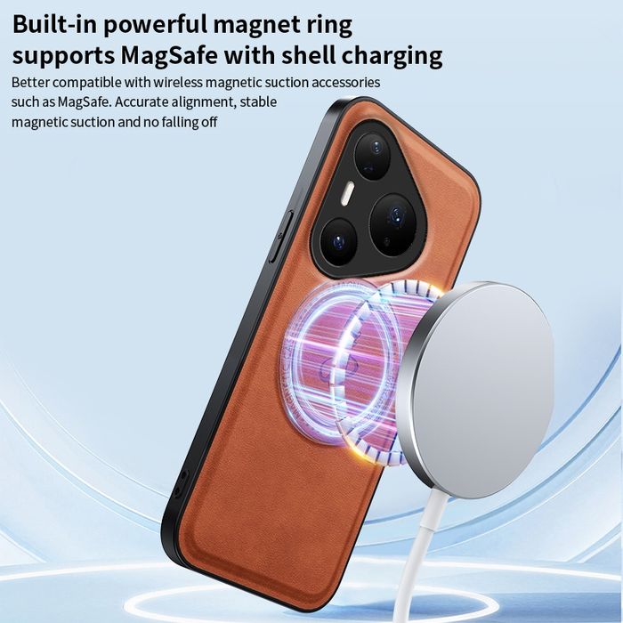 Huawei Pura 80 80 Pro 80 Ultra / LEATHER MAGSAFE Кожен кейс със стойка