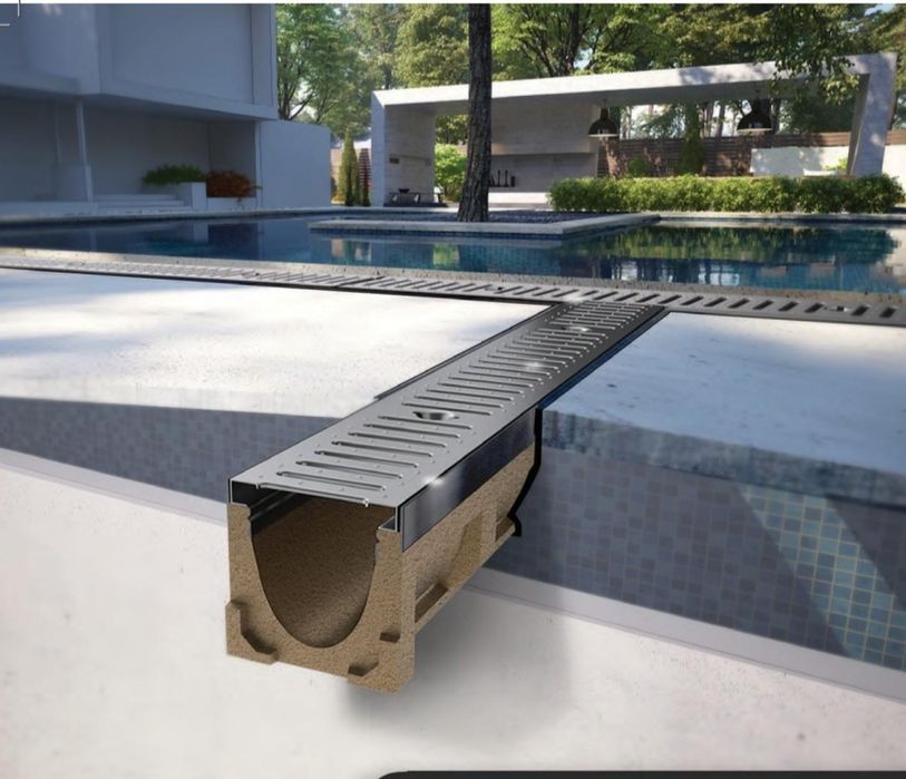 Лоток дренажний. Топпинг пол ва терасни кафел ва бассейн атрофи учун