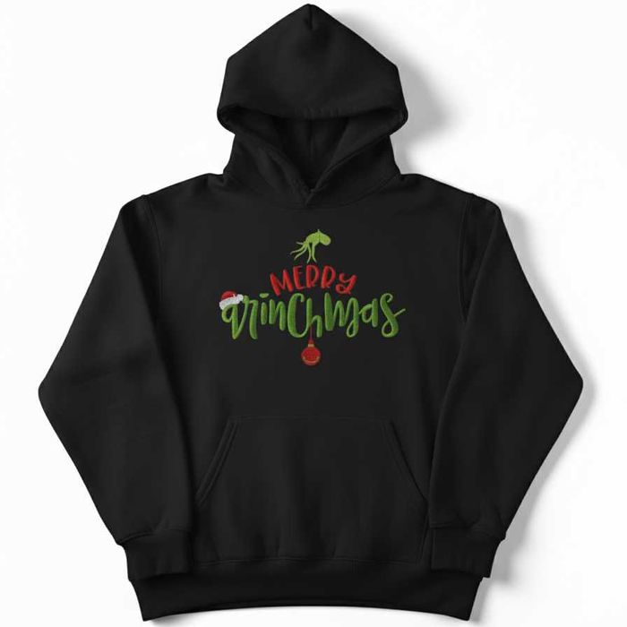 Hanorac Brodat de Crăciun – „Merry Grinchmas”