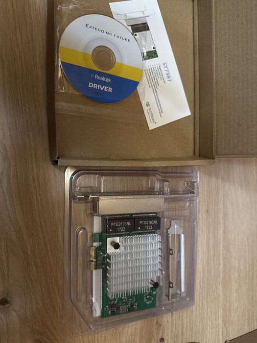 Placa de retea Gigabit GLOTRENDS ST7387 cu 4 porturi RJ45 pentru firewall, router software, agregare legături NAS, izolare rețea