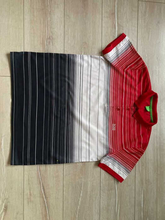 Hugo Boss Green Modern Fit polo t shirt поло тениска размер L