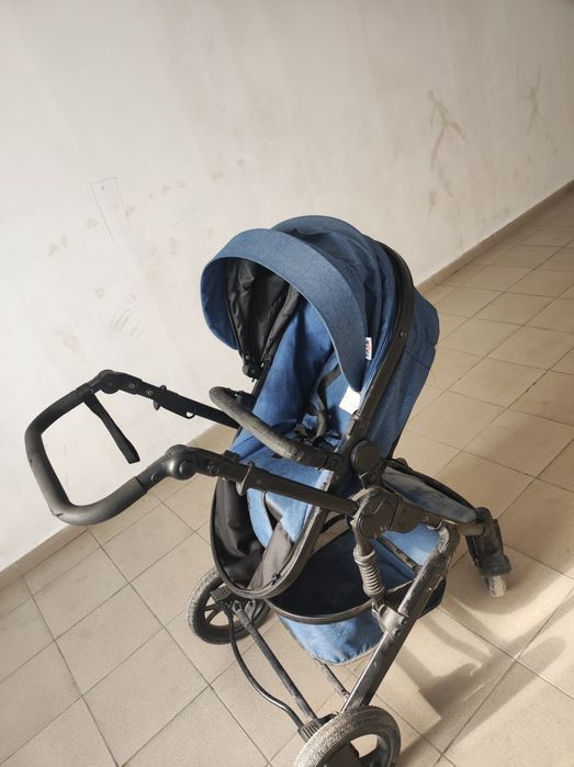 Коляска темный синий