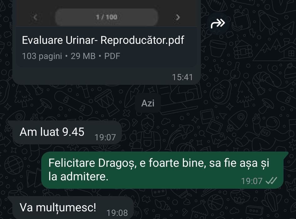 Meditatii la biologie si chimie