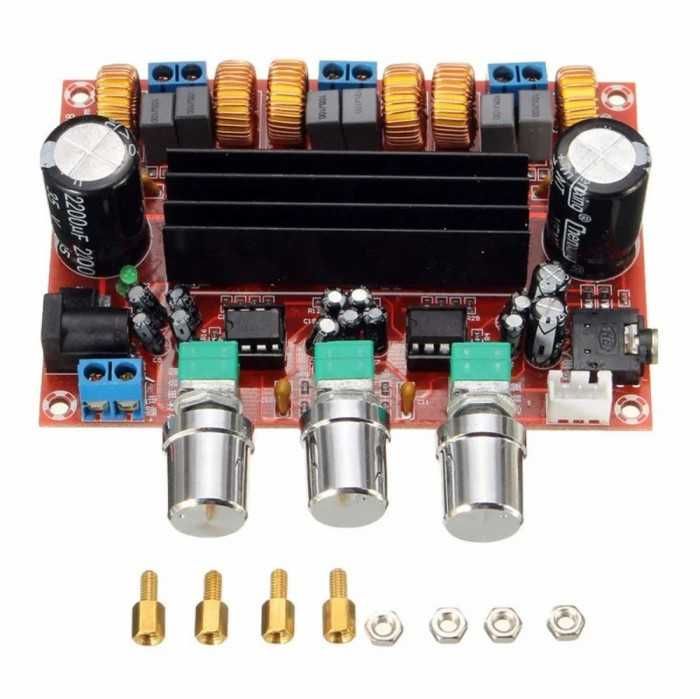 Kit amplificator stereo 2.1 clasa D 2x50w+100w tpa3116d2 subwoofer
