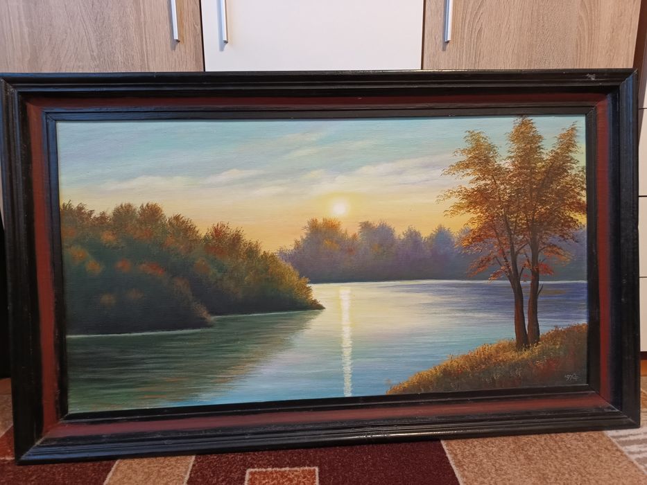 Продавам картина с размери на рамката 106/63 см