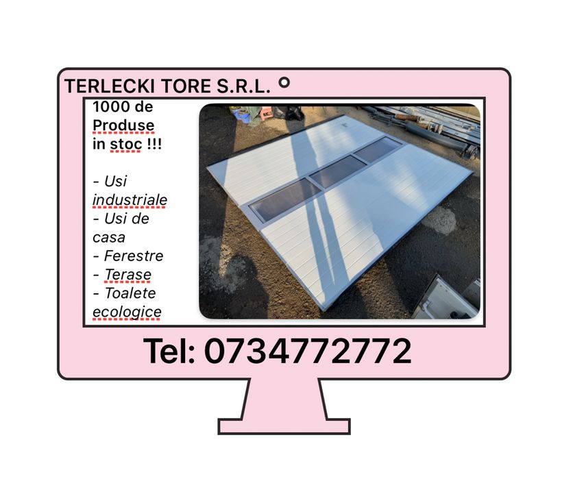 USA SECTIONALA  INDUSTRIALA poarta garaj  H 306 x L310  Garantie 6 buc