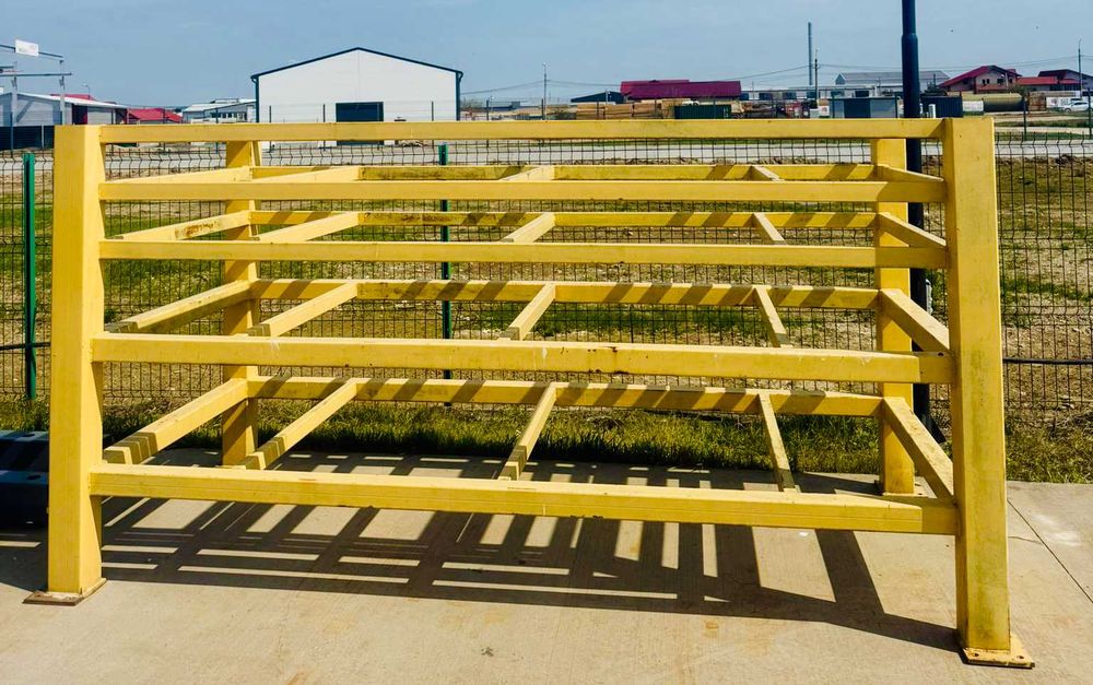 Rastel metalic / Raft depozitare tabla / Suport plăci orizontal – construcție solidă, ideal pentru depozitare eficientă placi tabla sau PAL