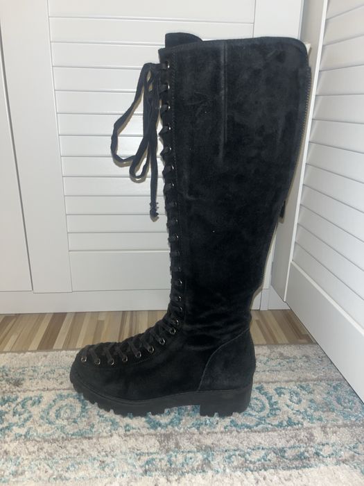 Cizme piele fara toc Musette