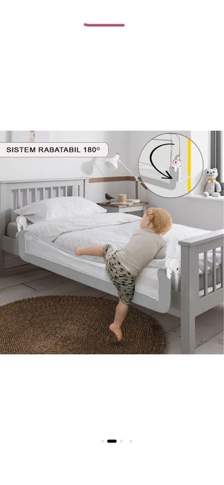 Nou Protecție pat copii barieră laterală margine