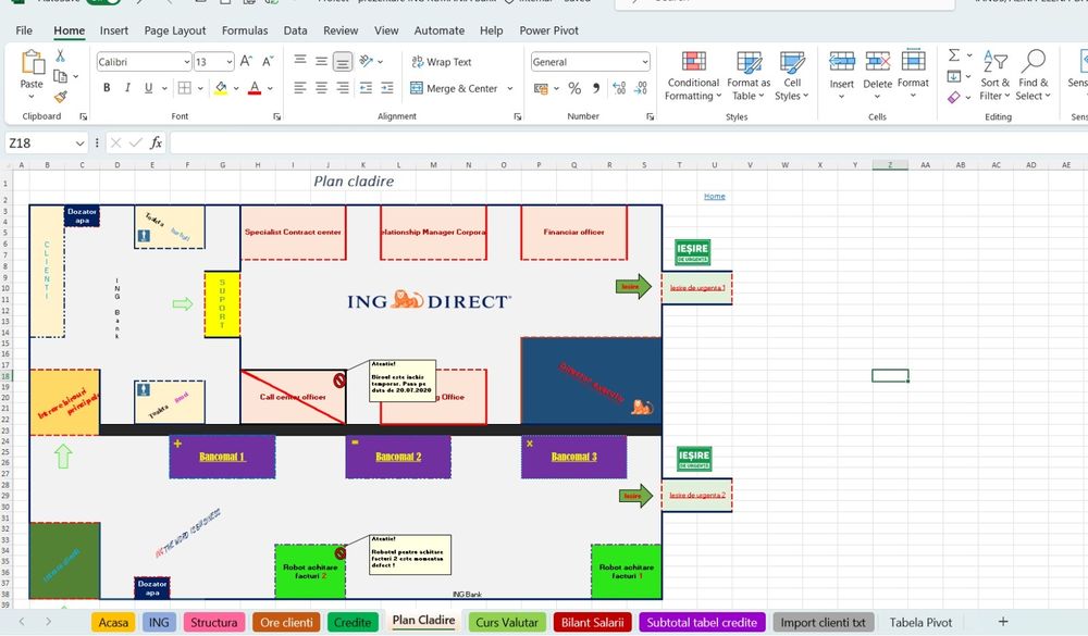 Meditatie, teme, proiecte Microsoft Excel, proiecte Word