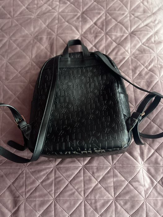 Раница Valentino, черна, кожена