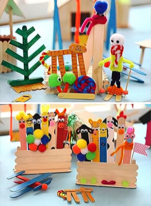 Set creativ cu 350 de piese pentru copii Arts and Crafts