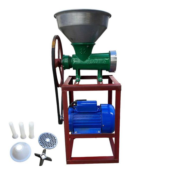 Професионална чугунена месомелачка Румънска  с електромотор