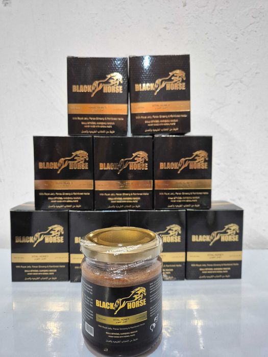 Magiun afrodisiac natural black horse 240g macun miere vital honey