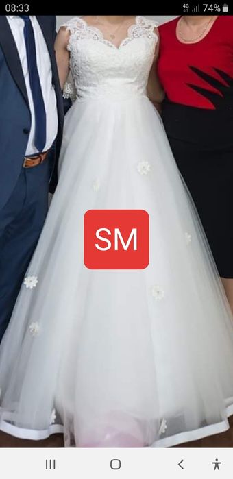 Vând rochia de  mireasă 1m 55 pe 7cm