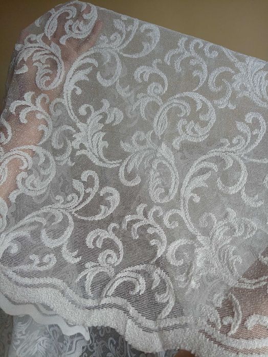 Тюль с жаккардовая