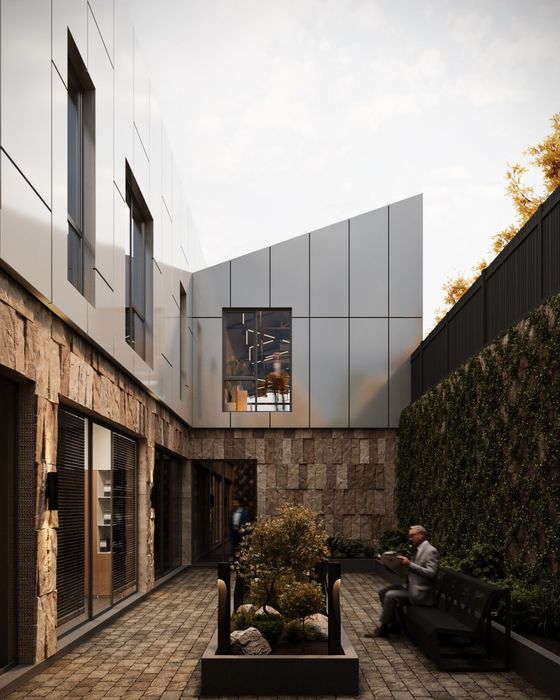 Фасадные Панели из Металла. (Базальт)