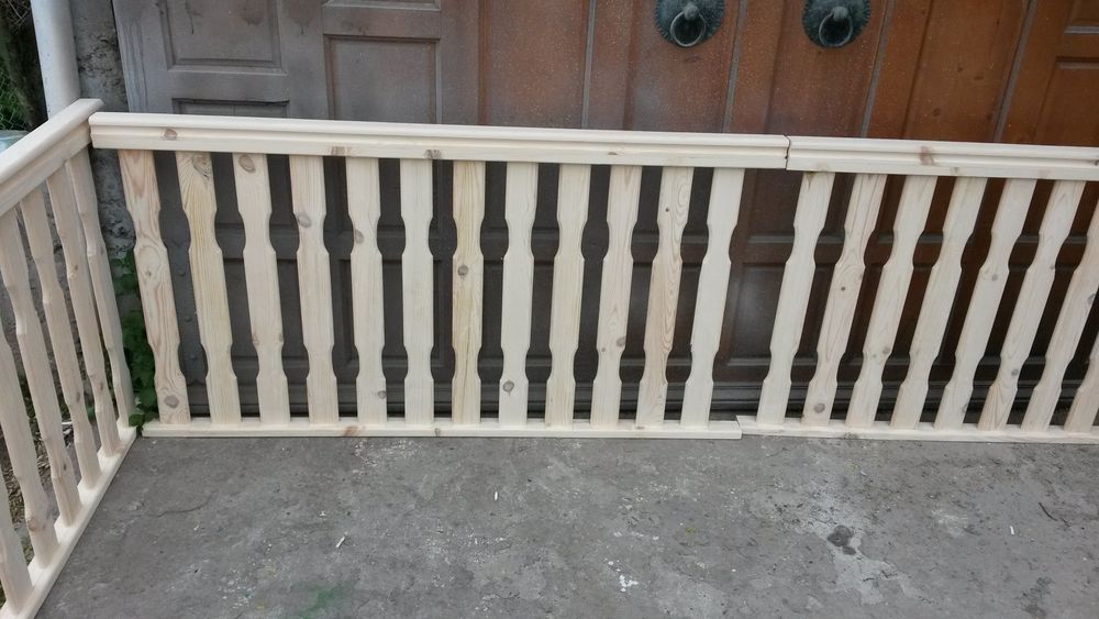 Дървен парапет по размер