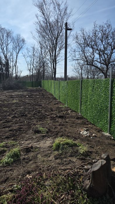 Изграждане на огради (ограда)с циментови бетонни колове