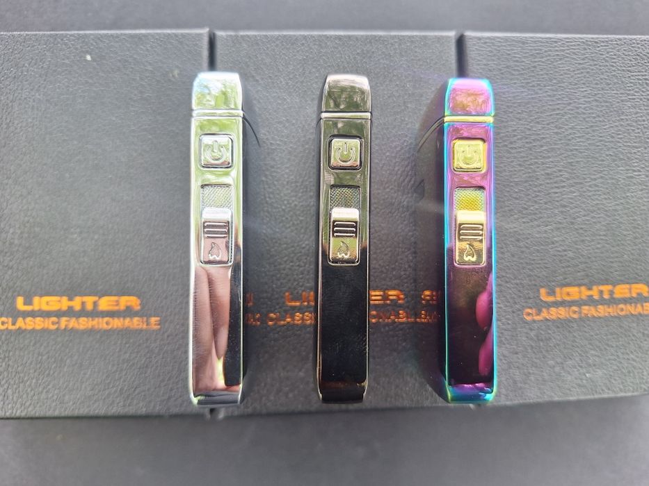 Луксозна запалка с двоен пламък-тип джет и волтова дъга