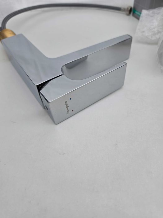 Baterie lavoar Hansgrohe Metropol 110, ventil push-open, crom