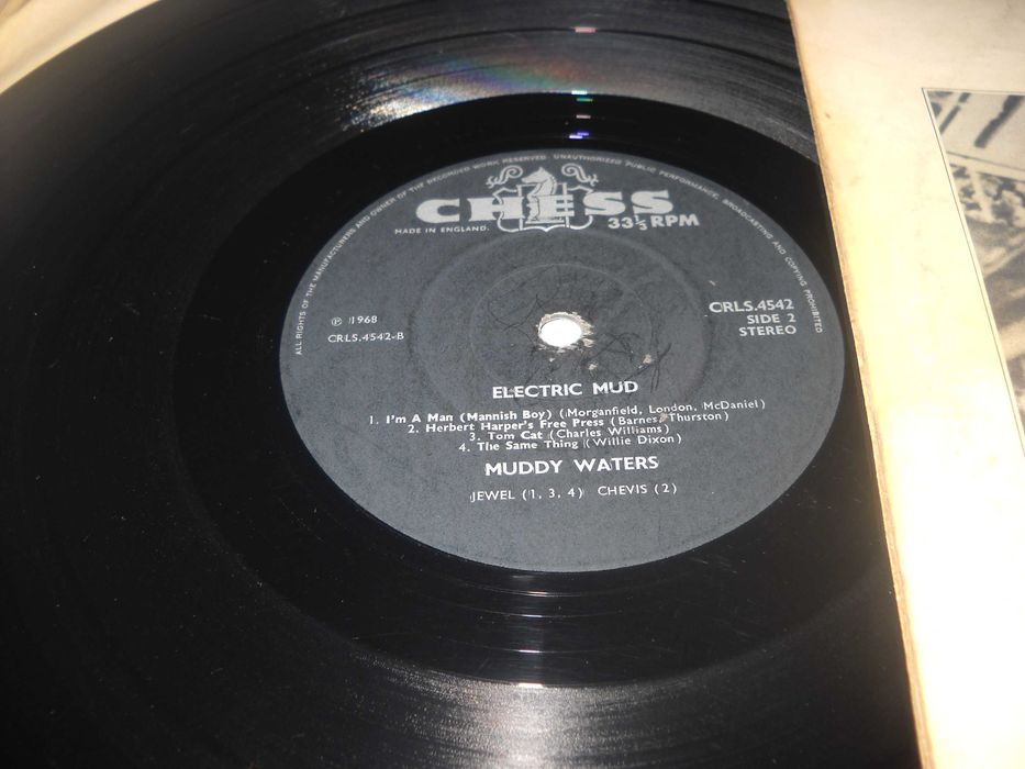 Muddy Waters: Electric Mud (1968) vinil blues, UK, rar, valoros, VG